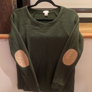 J Crew sweatshirt with elbow patches size S